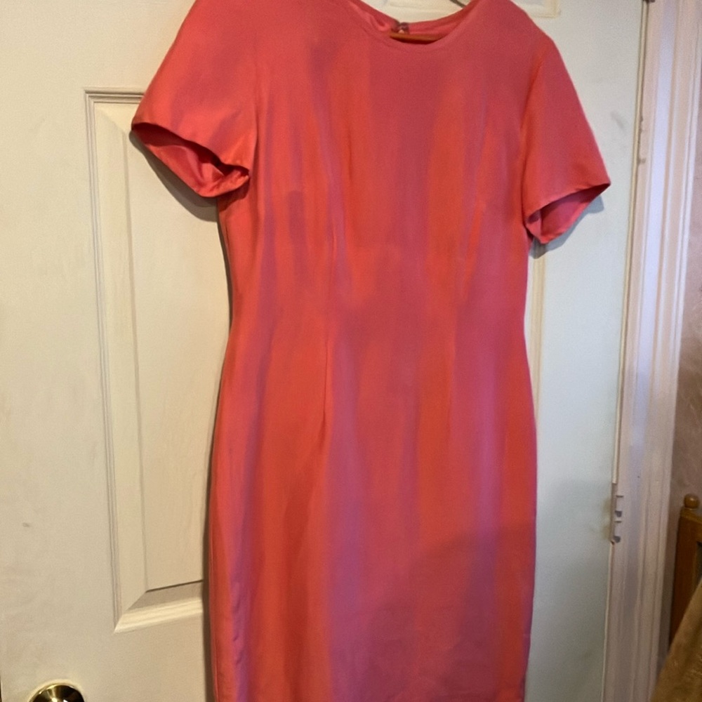 Robbie Bee Pink Dress Vintage size 10 linen